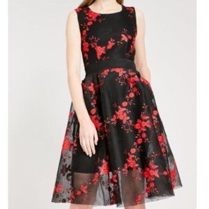 Maje Rudio Embroidered Tulle Dress Sz 1 S NWT